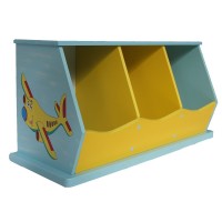 Mobilier tematic Transportation cu 3 compartimente de stocare din lemn MDF Liberty House